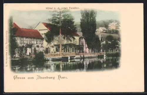 AK Ilsenburg /Harz, Hotel Zu den roten Forellen
