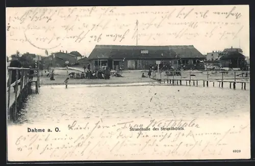 AK Dahme / Ostsee, Strandhalle mit Strandhotel