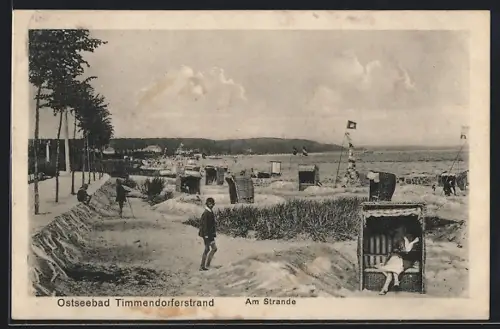 AK Ostseebad Timmendorferstrand, Partie am Strande