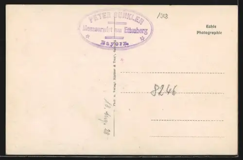 AK Ettenberg, Gasthaus mit Unterberg