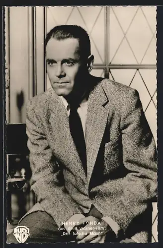 AK Schauspieler Henry Fonda in dem Film Der falsche Mann