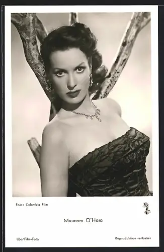 AK Schauspielerin Maureen O`Hara in dem Film Mit Leib und Seele