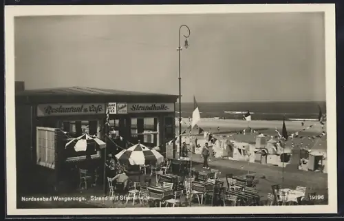 AK Wangerooge, Strand mit Strandhalle