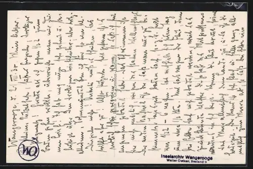 AK Wangerooge, Strand mit Strandhalle