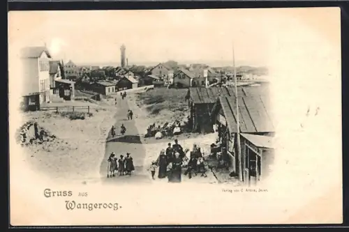 AK Wangerooge, Strassenansicht