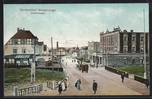 AK Wangerooge, Blick in die Zedelinstrasse