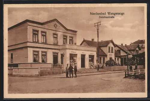 AK Wangerooge, Zedeliusstrasse mit Konsum