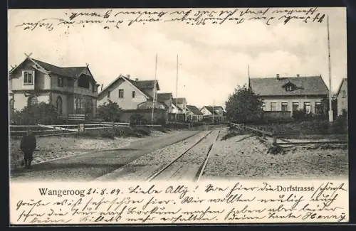 AK Wangerooge, Partie in der Dorfstrasse