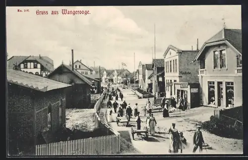 AK Wangerooge, Blick in die Zedeliusstrasse