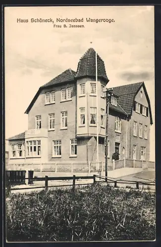 AK Wangerooge, Hotel Haus Schöneck, Inh. Frau B. Janssen