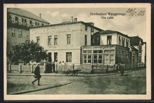 AK Wangerooge, Hotel Villa Luise von der Strasse aus