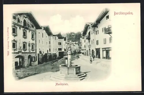 AK Berchtesgaden, Marktplatz