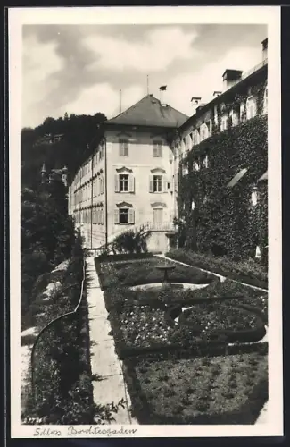 AK Berchtesgaden, Schloss Berchtesgaden, Gartenansicht