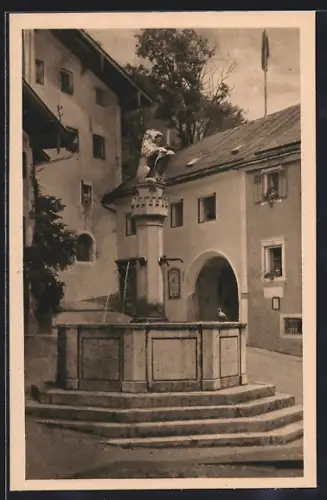 AK Berchtesgaden, Marktbrunnen