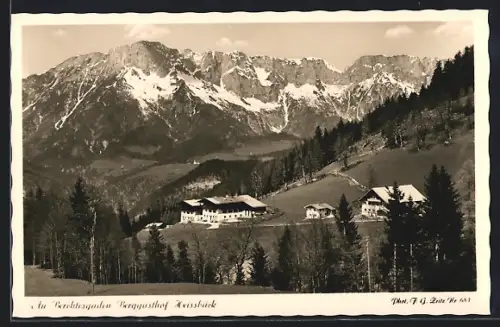 AK Oberau bei Berchtesgaden, Gasthaus Berggasthof Heissbäck