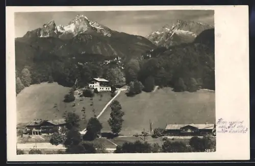 AK Berchtesgaden /Salzburgerstr., Gasthaus Pension Seimler