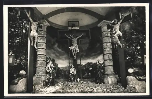 AK Berchtesgaden, Kalvarienberg, Kreuzigungsgruppe