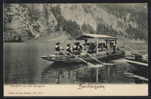 AK Berchtesgaden, Kahnfahrt auf dem Königssee