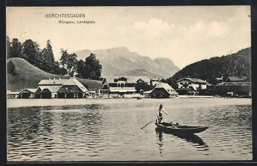 AK Berchtesgaden, Königssee, Landeplatz