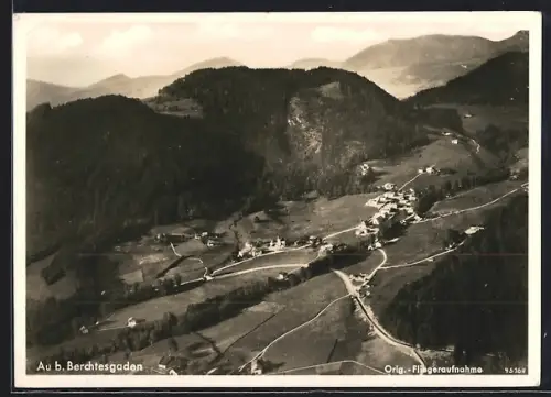 AK Au b. Berchtesgaden, Fliegeraufnahme der Ortschaft