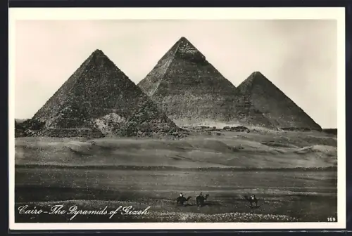 AK Cairo, The Pyramids of Gizeh