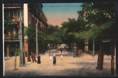 AK Port-Said, Vue vers l`Hotel Continental