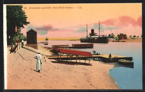 AK Suez Canal, Steamer across the Suez Canal