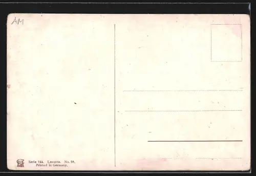 Künstler-AK F.Perlberg: Port Said, Teilansicht u. Dampfer