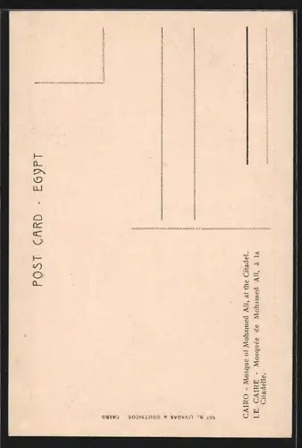 AK Cairo, Mosque of Mohamed Ali, at the Citadel