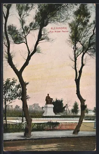 AK Alexandrie, Rue Nubar Pacha