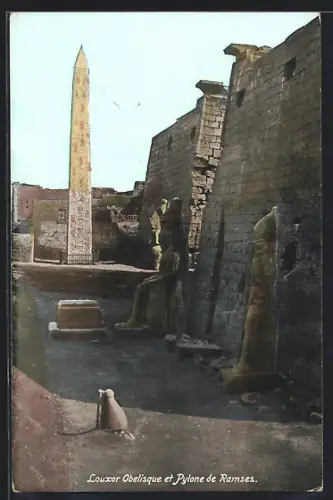 AK Louxor, Obelisque et Pylone de Ramses