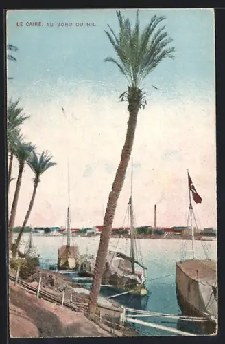 AK Le Caire, Au Bord du Nil