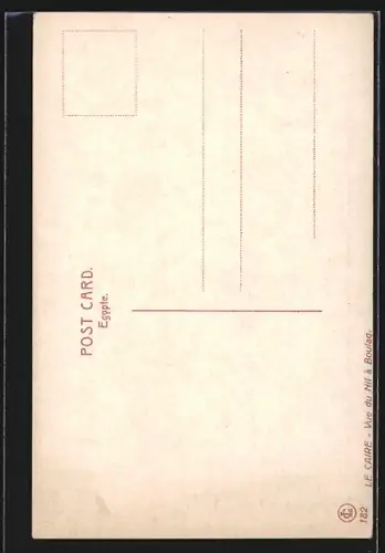 AK Cairo, Nile view at Bulaq