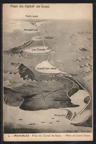 AK Port Said, Plan du Canal de Suez