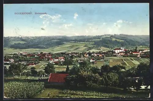 AK Eggersdorf /Steiermark, Ortsansicht aus der Vogelschau