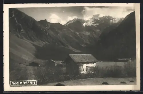 AK Schmirn, Kasern, Blick auf die Häuser im Ort
