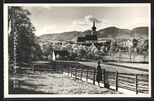 AK Waldneukirchen /O. Ö., Partie im Ort