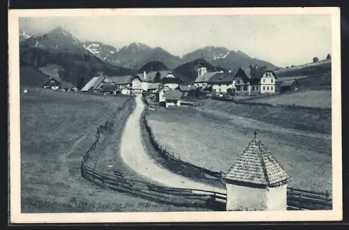 AK Hohentauern /Steiermark, Ortsansicht mit Bösensteingebiet