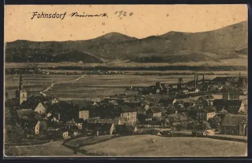 AK Fohnsdorf, Ortsansicht aus der Vogelschau