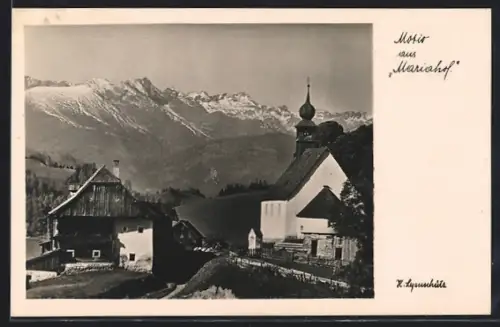 AK Mariahof /Stmk., Nikolo Kirche im Ort