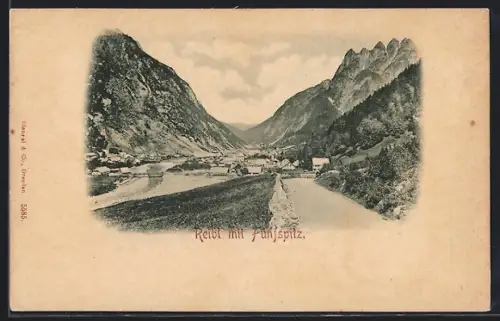 AK Raibl, Ortsansicht mit Fünfspitz