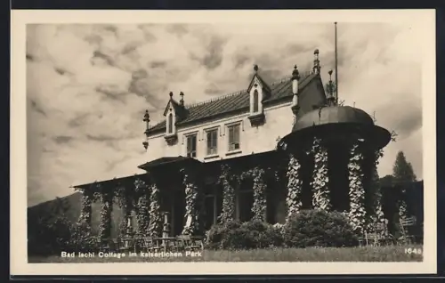 AK Bad Ischl, Cottage im kaiserlichen Park