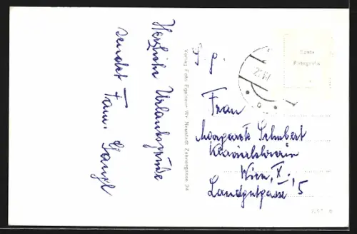 AK Stoob /Bgld., Ortspartie mit Kirche, Strassenpartie mit Wohngebäuden