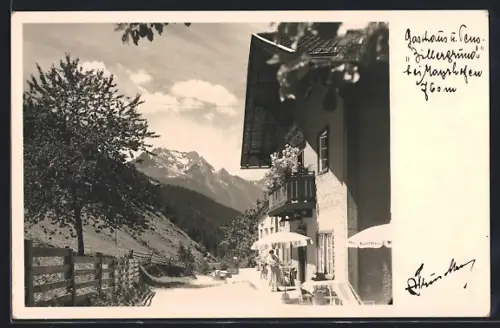 AK Mayrhofen, Gasthaus und Pension Zillergrund