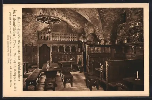 AK Wien, Gasthaus St. Urbani-Keller, Am Hof 12