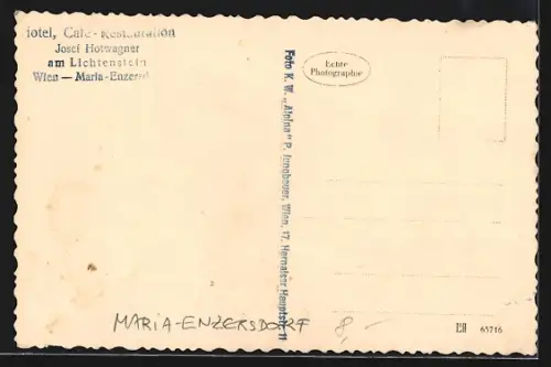 AK Maria-Enzersdorf, Ortsansicht aus der Vogelschau