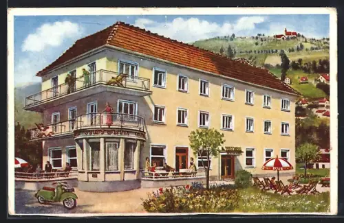 AK Bad Schallerbach, Hotel Viktoria von Franz Wenninger