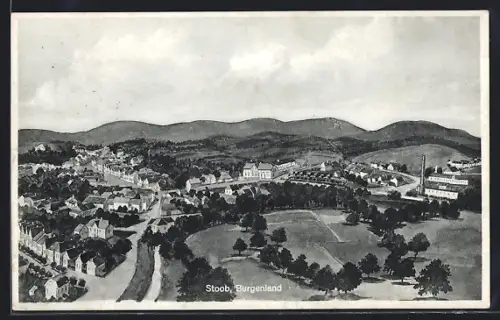 AK Stoob /Burgenland, Ortsansicht aus der Vogelschau