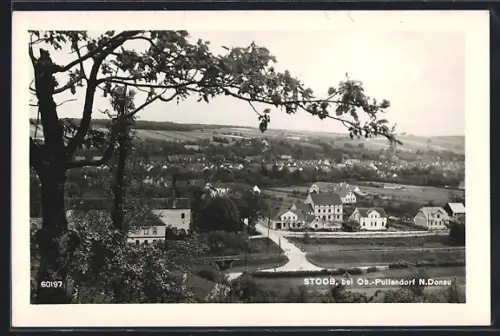 AK Stoob bei Ob.-Pullendorf, Ortsansicht vom Berghang aus