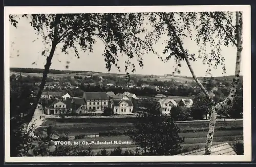 AK Stoob bei Ob.-Pullendorf, Ortsansicht aus der Vogelschau